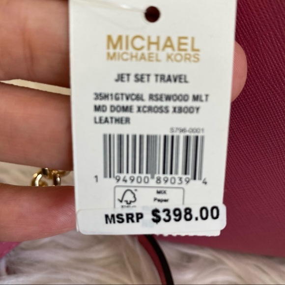 New Michael Kors jet set travel medium dome crossbody Xbody bag - Picture 4 of 16